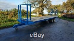 Flatbed Bale trailer 33ft twin axle