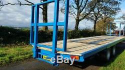 Flatbed Bale trailer 33ft twin axle