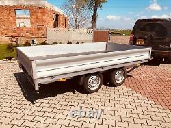 Flatbed multi purpose twin axle trailer 10x6ft gros weight 750kg BRAND NEW