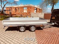 Flatbed multi purpose twin axle trailer 10x6ft gros weight 750kg BRAND NEW