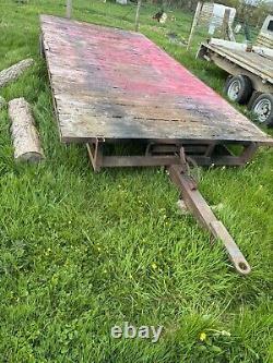 Flatbed trailer 14ft twin axle