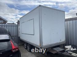 Food Trailer Unfinished Project Twin Axle Trailer Counter Luton Box 4m by 2.2m