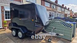 For Sale Black TOWaVAN Twin Axled Braked Box Trailer. Tow away for £1700.00