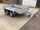 Fracht 9x5 Ft (2.7x1.5m) 750kg Twin Axle Unbraked Flatbed Car Trailer With Sides
