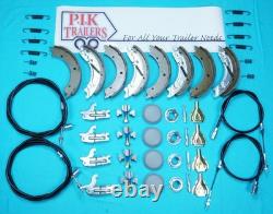 Full Twin Axle Brake Shoe Cable & Service Kit for Ifor Williams 3,500kg Trailers