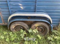 Galvanised steel trailer mudguards twin axle horse trailer car trailer