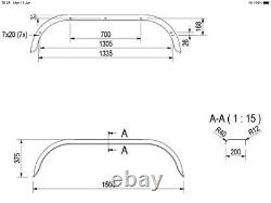 Galvanised steel trailer mudguards twin axle horse trailer car trailer