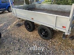 Galvanised twin axle 2 Ton tipping trailer 10x6