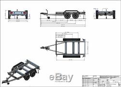 Generator Trailer Twin Axle Braked 2400kg NEW