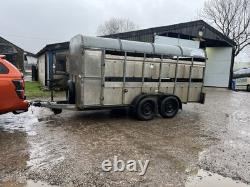 Graham Edwards 14ft Twin Axle Cattle Trailer. Tractor Loader Sheep Spreader JCB