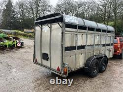Graham Edwards 14ft Twin Axle Cattle Trailer. Tractor Loader Sheep Spreader JCB