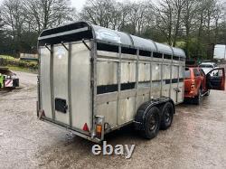 Graham Edwards 14ft Twin Axle Cattle Trailer. Tractor Loader Sheep Spreader JCB