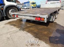 Graham Edwards 3.5t Twin Axle Flat Bed Car 4×4 Trailer 3500kg Vgc Light Use