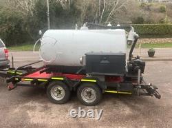 Gullysucker 2700l Waste Vacuum Tank and Pump Twin Axle Trailer