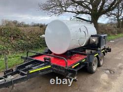 Gullysucker 2700l Waste Vacuum Tank and Pump Twin Axle Trailer