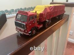 HEAVY HAULAGE 4x2 VOLVO F88 TWIN AXLE SHEETED TRAILER B. R. S. 150 SCALE CODE 3