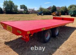 HERBST 10 Tonne, 20ft flat bed twin axle trailer with hydraulic brakes, 2017