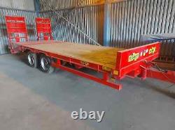 HERBST Low Loader 20ft 16 Tonne Twin Axle Beavertail Plant Trailer, 13 Tonne