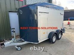 HIRE THIS TRAILER Debon C500 Twin Axle Box Trailer + Door + Ramp FROM £30/DAY