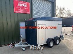 HIRE THIS TRAILER Debon C500 Twin Axle Box Trailer + Door + Ramp FROM £30/DAY