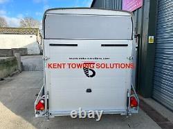 HIRE THIS TRAILER Debon C500 Twin Axle Box Trailer + Door + Ramp FROM £30/DAY