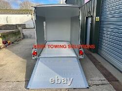 HIRE THIS TRAILER Debon C500 Twin Axle Box Trailer + Door + Ramp FROM £30/DAY