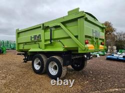 HM 12 Tonne 1213 Model, Twin Axle Grain Trailer Hyd Door and Rollover sheet