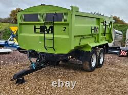 HM 12 Tonne 1213 Model, Twin Axle Grain Trailer Hyd Door and Rollover sheet