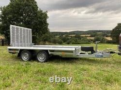 HM-D PLANT TRAILER TWIN AXLE 3500 KG GVW. SPARE WHEEL. NEW digger dumper