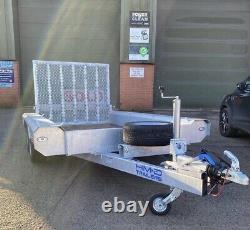 HM-D Plant Trailer Twin Axle 3500kg GVW, Spare Wheel, 10x5ft. Digger / Dumper