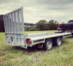 HM-D Plant Trailer Twin Axle 3500kg GVW, Spare Wheel, 10x5ft. Digger / Dumper
