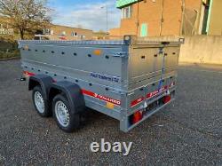 Hard Top Box Car Trailer 8'7 x 4'1 750 kg with Extra Sides
