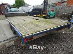 Heavy Duty Twin Axle Flatbed Trailer Farm Plant Make Beavertail Car Transporter