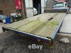 Heavy Duty Twin Axle Flatbed Trailer Farm Plant Make Beavertail Car Transporter