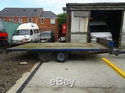 Heavy Duty Twin Axle Flatbed Trailer Farm Plant Make Beavertail Car Transporter