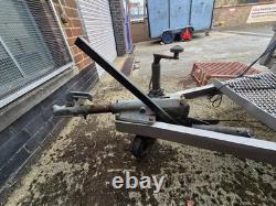 Heavy Duty Twin Axle Galvanised Utility Trailer Mesh Ramp