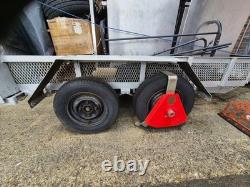Heavy Duty Twin Axle Galvanised Utility Trailer Mesh Ramp