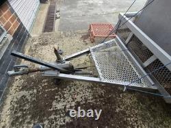 Heavy Duty Twin Axle Galvanised Utility Trailer Mesh Ramp