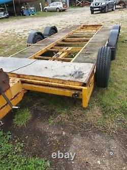 Heavy duty 3.5 ton twin axle car trailer