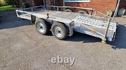 Heavy duty 6 x 13 low loader braked twin axle trailer trailer