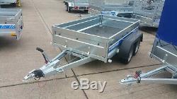 High Cage Car Trailer 10ft X 5 Ft Twin Axle 1300kg Braked With Cage, Mesh