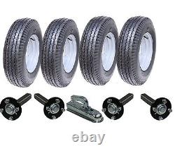 High speed twin axle trailer kit 5.00-10 road legal wheels hub & stub axle hitch