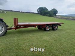 Hirstle fabrications 24ft twin axle bale trailer, Marshall, Portequip, Bailey