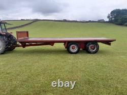 Hirstle fabrications 24ft twin axle bale trailer, Marshall, Portequip, Bailey