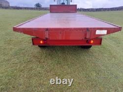 Hirstle fabrications 24ft twin axle bale trailer, Marshall, Portequip, Bailey