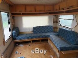 Hobby caravan trailer chassis spare or for storage. TWIN AXLE CARAVAN