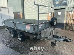 Hudson Tipping Trailer Tipper 10 x 5 ft 6 with 8ft Ramps LED Like Ifor Williams