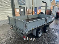 Hudson Tipping Trailer Tipper 10 x 5 ft 6 with 8ft Ramps LED Like Ifor Williams