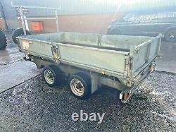 Hudson Tipping Trailer Tipper 10 x 5 ft 6 with 8ft Ramps LED Like Ifor Williams