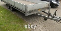 Hullco Galvanised Twin Axle Trailer Flatbed Double Drop Side Not Ifor Williams